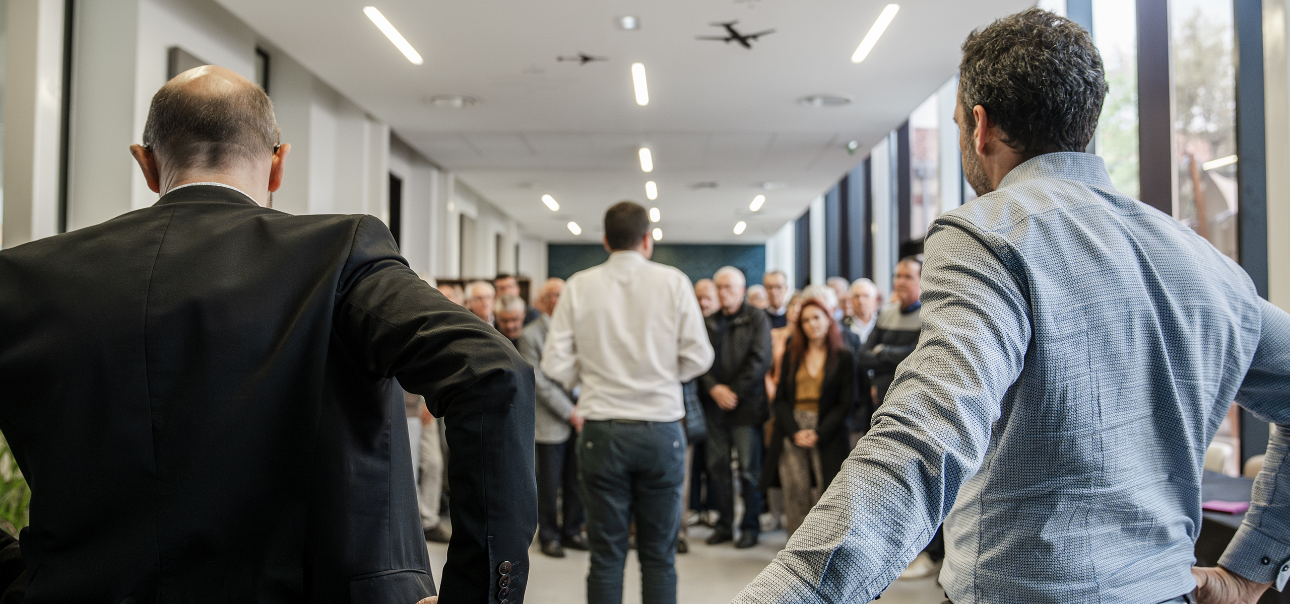 Photographie événementielle séminaire entreprise discours dirigeant restaurant aéronautique Toulouse — FRAME
